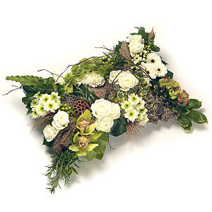 Green & White Based Pillow