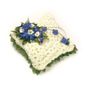 Based Cushion Blue & White