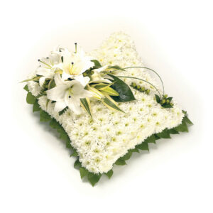 Based Cushion Green & White