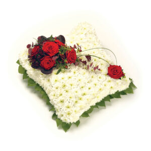 Based Cushion Red & White