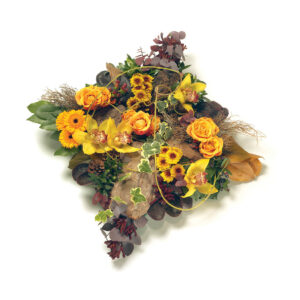 Loose Cushion Orange, Yellow & Red