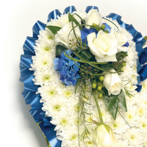 Based Heart Blue & White