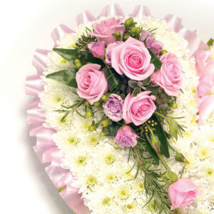 Based Heart Pink & White