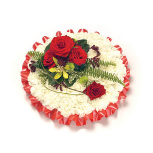 Based Posy Red & White