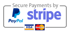 Secured by PayPal & Stripe