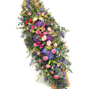 Pink & Mauve Coffin Spray