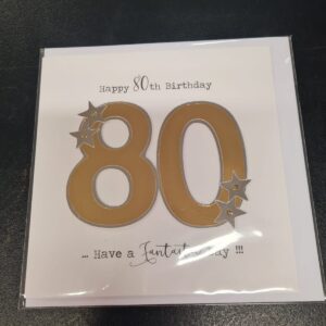 80th Birthday Card